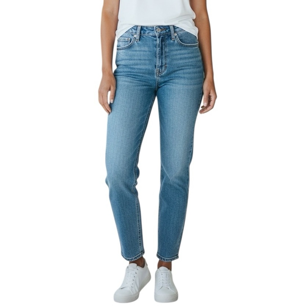 AG The Prima Cigarette mid rise distressed skinny jeans
